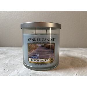 NEW Yankee Candle Beach Walk 12.5 oz 40-50‎ hour Burn Time Blue